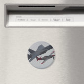 Jets Flugzeug Pilots Cockpits Propellers Magnet (In Situ (Geschirrspüler))