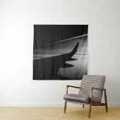 Jets in Schwarz und Weiß Wandteppich (Beispiel (Horizontal))