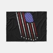 Jets mit amerikanischer Flagge am 4. Juli 2008 Fleecedecke (Vorderseite (Horizontal))