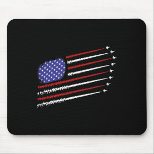 Jets mit amerikanischer Flagge am 4. Juli 2008 Mousepad