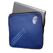 Jets neben dem Mond | British Columbia Laptopschutzhülle (Vorderseite Links)