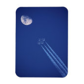 Jets neben dem Mond | British Columbia Magnet (Vertikal)