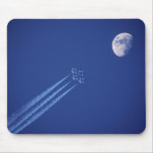 Jets neben dem Mond | British Columbia Mousepad (Vorne)
