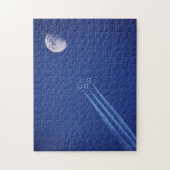Jets neben dem Mond | British Columbia Puzzle (Vertikal)