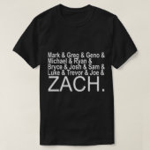 Jets Quarterbacks Geschichte New York mit Zach Wi T-Shirt (Design vorne)