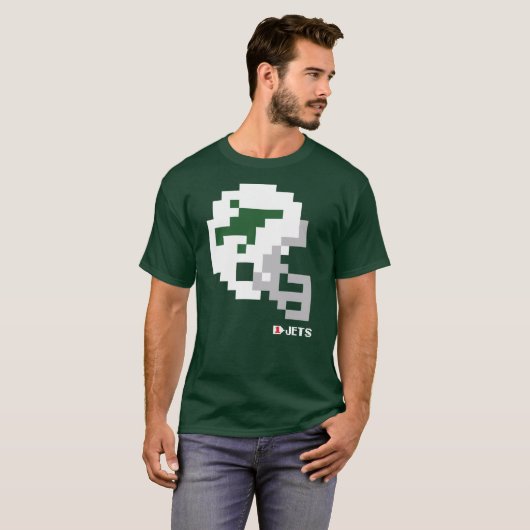 Jets Throwback Tecmo Bowl Helm T - Shirt (Vorne ganz)