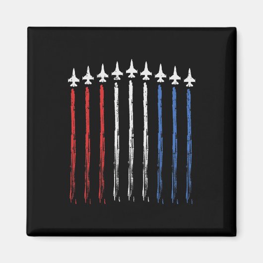 Jets US American Flag Independence 4. Juli Pat Magnet (Vorne)