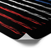 Jets US American Flag Independence 4. Juli Pat Poster (Ecke)