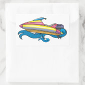 Jetski-Aufkleber Rechteckiger Aufkleber (Tasche)