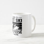 Jetski Born To Jet Ski Forced To Work Jet Skiing Kaffeetasse (VorderseiteRechts)