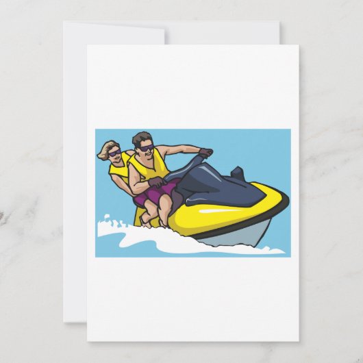 Jetski Fun Einladung (Vorderseite)