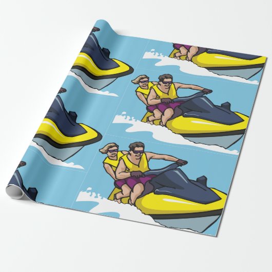 Jetski Fun Geschenkpapier (Ungerollt)