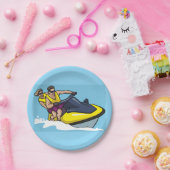 Jetski Fun Pappteller (Party)