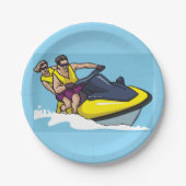 Jetski Fun Pappteller (Vorderseite)