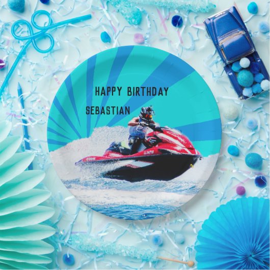 JetSki Pappteller (Party)
