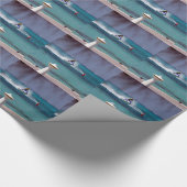 Jetski-Paradies Geschenkpapier (Ecke)
