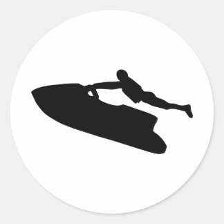 Jetski Runder Aufkleber