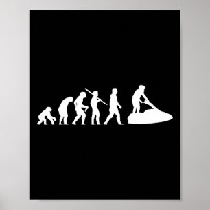 Jetski-Wassersport Jet Ski Skifahren Evolution Poster