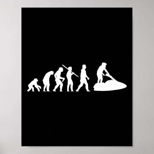 Jetski Watersport Jet Ski Ski Evolution Poster (Vorne)
