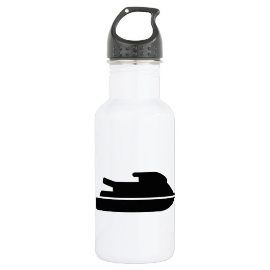 Jetskiing Jet-Ski Trinkflasche (Vorderseite)