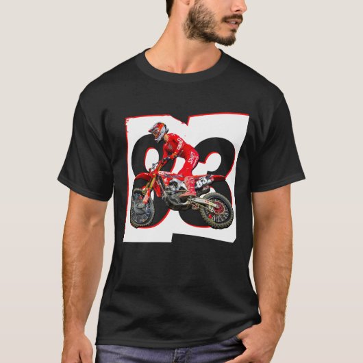 Jett Lawrence MotoX Supercross Motorrad Champion T-Shirt (Vorderseite)