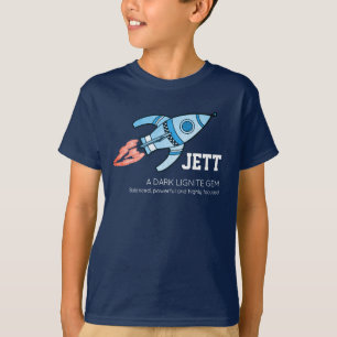 Jett Name bedeutet Blue Rocket Gracket Jugem T-Shirt