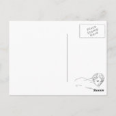 Jette Rockit! - Silberne Herzen u. rosa Postkarte (Rückseite)