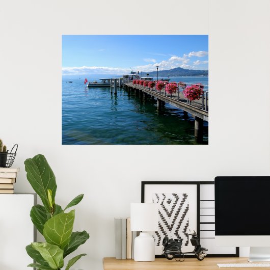 Jetty am Genfersee Poster (Heimbüro)