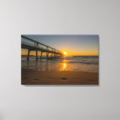 Jetty at Sunrise - Wrapped Canvas Leinwanddruck (Vorderseite)