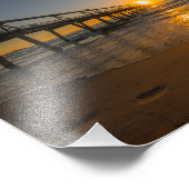 Jetty bei Sunrise Foto Print (Ecke)