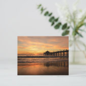 Jetty bei Sunset Postkarte (Stehend Vorderseite)