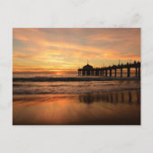 Jetty bei Sunset Postkarte (Vorderseite)