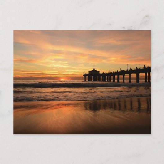 Jetty bei Sunset Postkarte (Vorderseite)