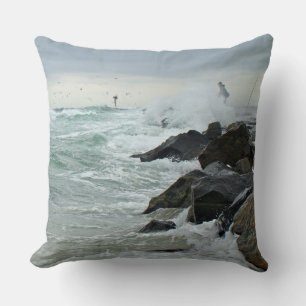 Jetty Fishing - Island Beach Staat Park - NJ Kissen