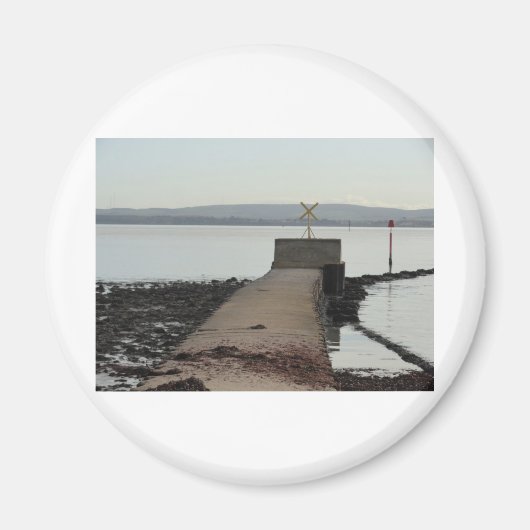 Jetty in Pennington Marsh, Lymington Magnet (Vorne)