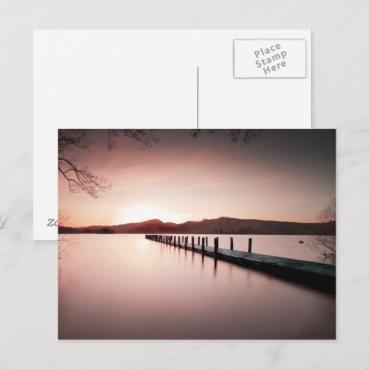 Jetty on Coniston Postcard Postkarte (Vorne/Hinten)