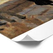 Jetty von le Havre bei schlechtem Wetter von Claud Poster (Ecke)