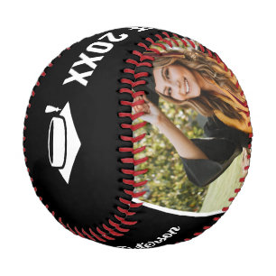 Jetzt Abschluss Meilenstein Foto Party Black Baseball