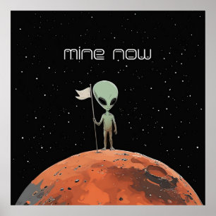 Jetzt - Alien Mars behaupten Poster