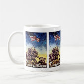 Jetzt alle zusammen ~ Iwojima Kaffeetasse (Links)