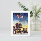 Jetzt alles zusammen ~ Iwo Jima Postkarte (Stehend Vorderseite)