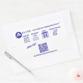 Jetzt anmelden rechteckiger aufkleber (Umschlag)