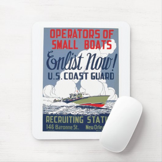 Jetzt anmelden! US-Küstenwache Mousepad (Mit Mouse)