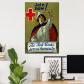 Jetzt anmelden! ~ Vintages WW1-Krankenpflegesposte Poster (Heimbüro)