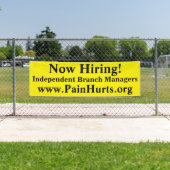 Jetzt anstellendes helles gelbes Geschäft Banner (Insitu)