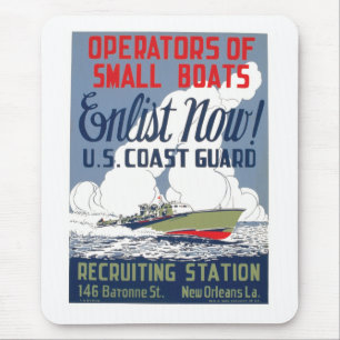 Jetzt anwerben! U.S. Coast Guard Mousepad