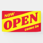 Jetzt auch im Freien für Business Banner geöffnet (Horizontal)