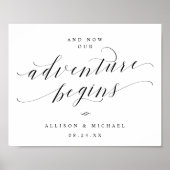 Jetzt beginnt unser Abenteuer Script Empfang Sign Poster (Vorne)