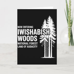 Jetzt betritt man I Wishabish Woods National Fores Karte