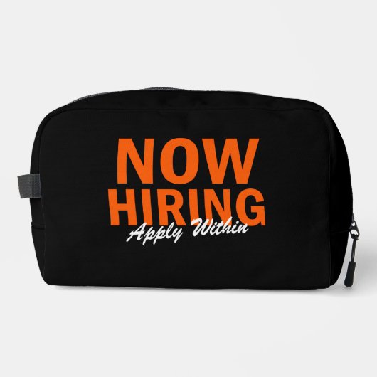 Jetzt Bewerbung innerhalb Waschbeutel (Vorderseite)